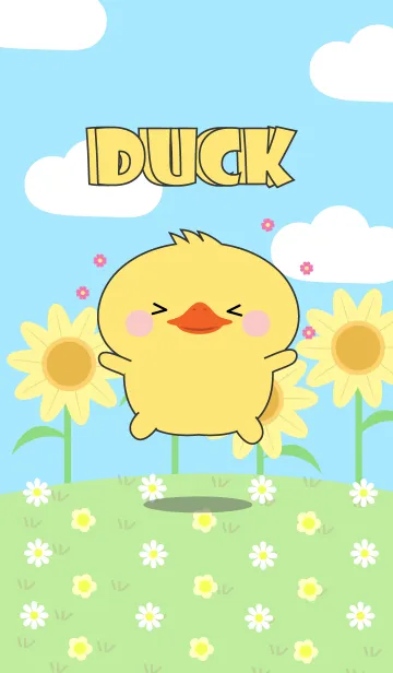 [LINE着せ替え] Happy Lovely Duck Theme (jp)の画像1