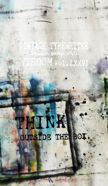 [LINE着せ替え] VINTAGE TYPEWRITER WISDOM Vol.LXXVIの画像1