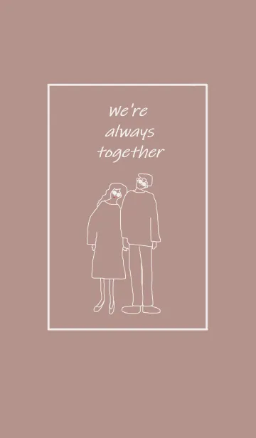 [LINE着せ替え] We're always together / cocoa brownの画像1
