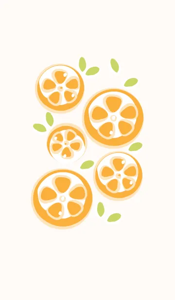 [LINE着せ替え] Sliced orange theme 40の画像1