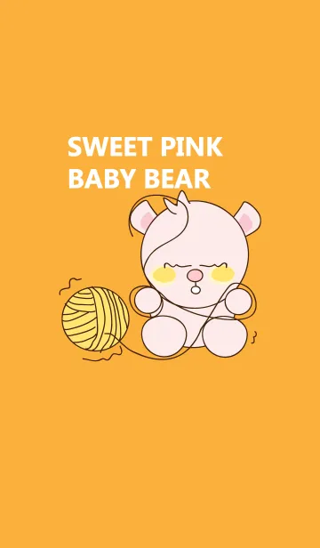 [LINE着せ替え] Sweet pink baby bear 44の画像1