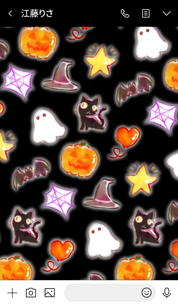 [LINE着せ替え] 秋色♥️水彩 ハロウィン着せかえの画像3