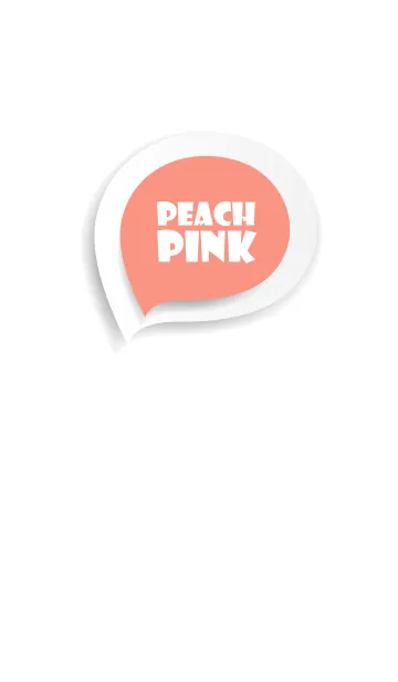 [LINE着せ替え] Peach Pink Button In White (jp)の画像1