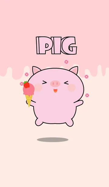 [LINE着せ替え] Simple Kawaii Pig Pig Theme (jp)の画像1