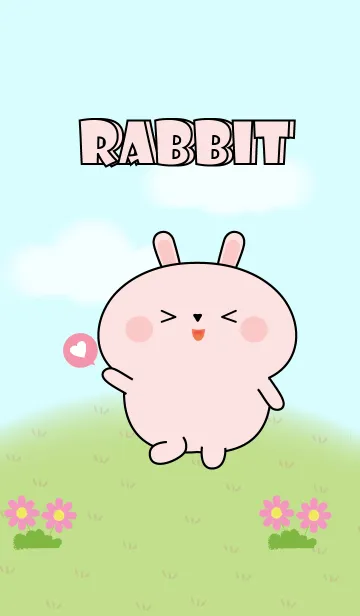 [LINE着せ替え] My Cute Pink Rabbit Theme (jp)の画像1