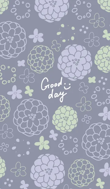 [LINE着せ替え] 大人お花模様6の画像1