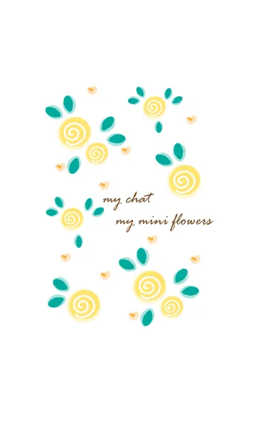 [LINE着せ替え] My chat my mini flowers 5の画像1