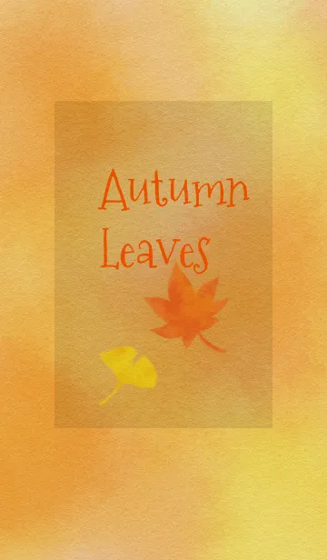 [LINE着せ替え] Autumn Leaves モミジとイチョウの画像1