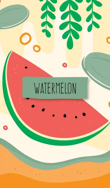 [LINE着せ替え] Abstrack Big Watermelonの画像1