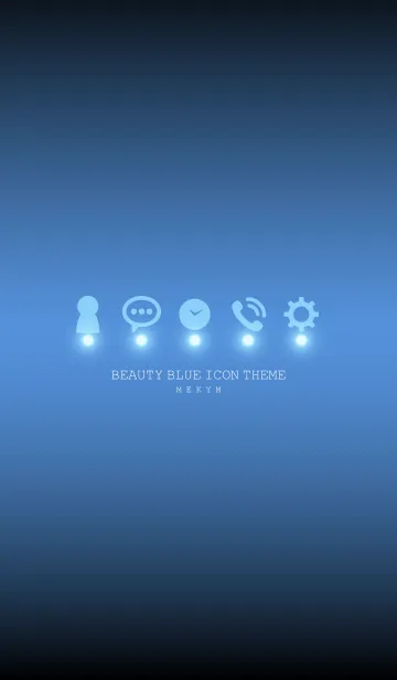 [LINE着せ替え] BEAUTY BLUE ICON THEME -MEKYM-の画像1
