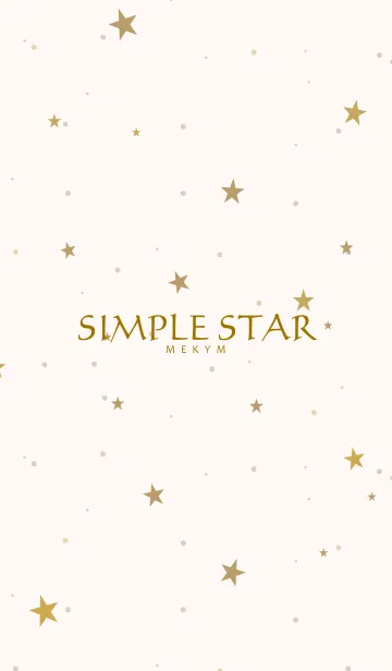[LINE着せ替え] SIMPLE STAR -NATURAL YELLOW- 17の画像1