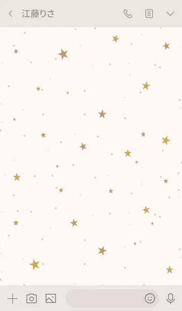 [LINE着せ替え] SIMPLE STAR -NATURAL YELLOW- 17の画像3