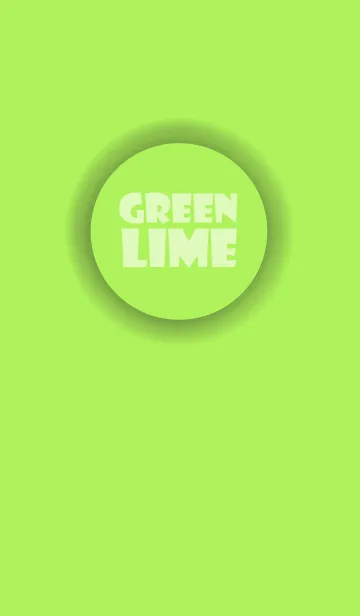 [LINE着せ替え] Love Lime Green Button V.2 (jp)の画像1