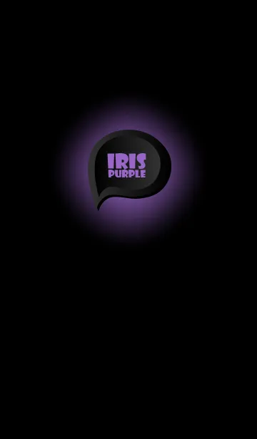 [LINE着せ替え] Iris Purple Button In Black (jp)の画像1