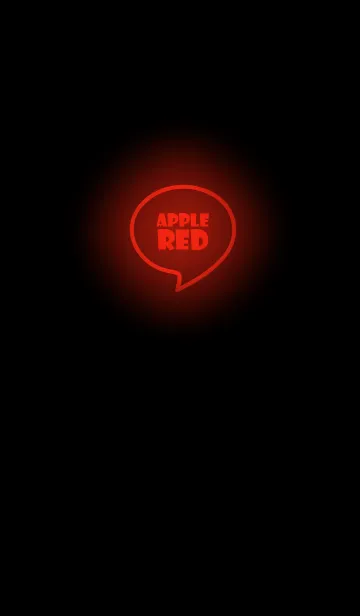 Apple Red Neon Theme Vr.4 (jp)の着せ替えメイン画像