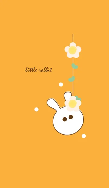 [LINE着せ替え] little rabbit with little flower 26の画像1