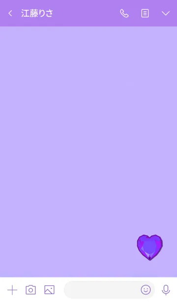 [LINE着せ替え] Simple Diamond Heart 102の画像3