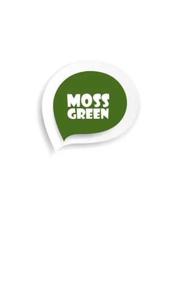 [LINE着せ替え] Moss Green Button In White (jp)の画像1