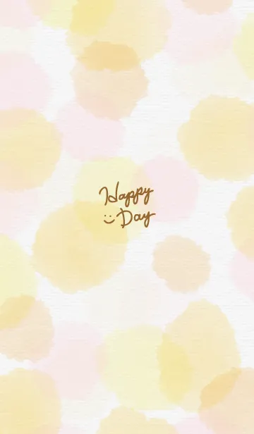 [LINE着せ替え] 水彩水玉 スマイル16の画像1