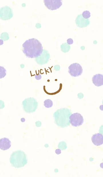 [LINE着せ替え] Smile 水彩丸15の画像1