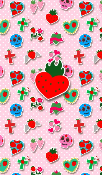 [LINE着せ替え] メキシコ♥️苺の画像1