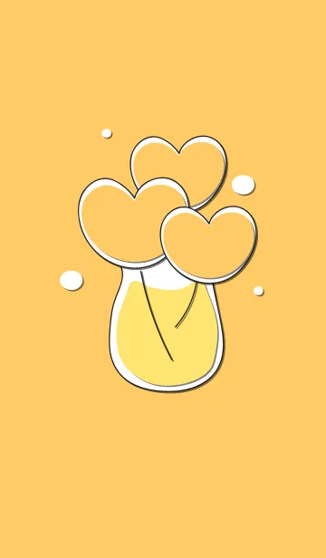[LINE着せ替え] Heart flower in the vase 38の画像1