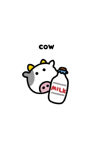 [LINE着せ替え] もーもーウシの画像1