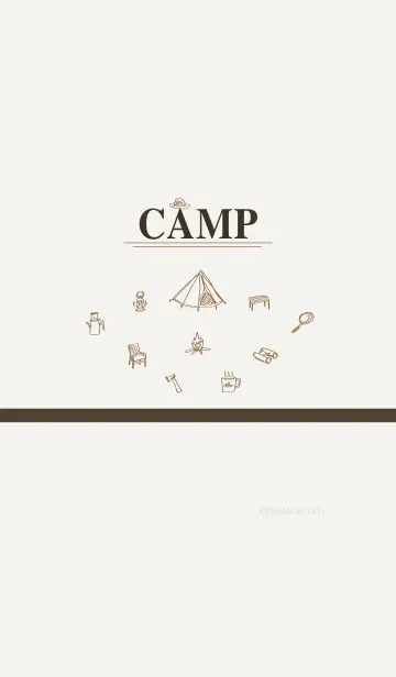 [LINE着せ替え] CAMP amber brownの画像1