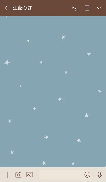 [LINE着せ替え] ブルーベージュと星。の画像3
