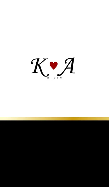 [LINE着せ替え] Initial K&A -LOVE-の画像1