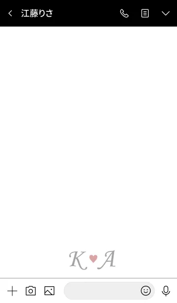 [LINE着せ替え] Initial K&A -LOVE-の画像3