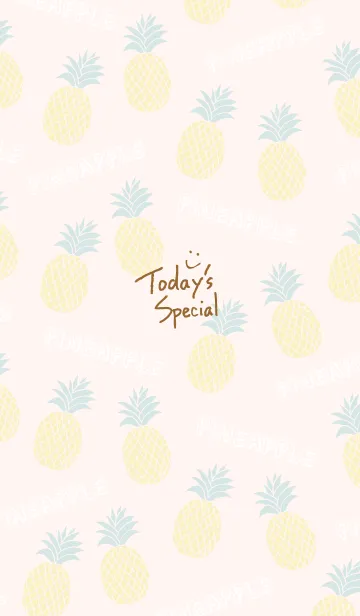 [LINE着せ替え] スマイル パイナップル ピンク9の画像1