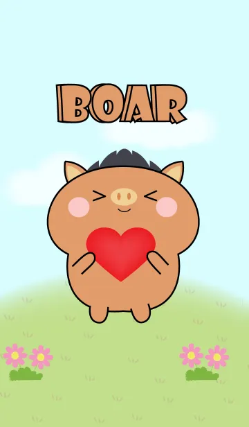 [LINE着せ替え] My Cute Boar Theme (jp)の画像1