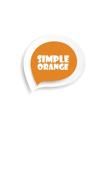 [LINE着せ替え] Orange Button In White (jp)の画像1