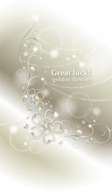 [LINE着せ替え] 全運気UP♥️幸運を呼び込む金の花の画像1