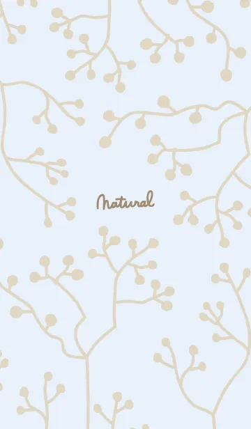 [LINE着せ替え] ナチュラル 枝 ブルー2の画像1