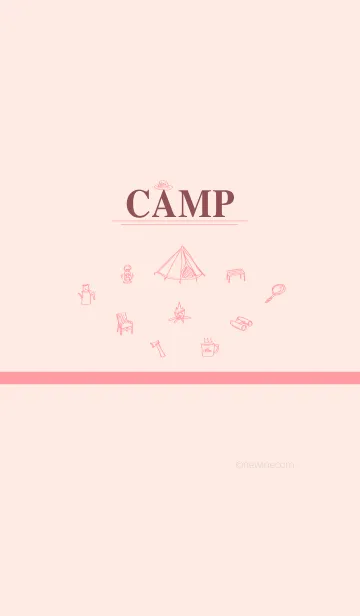[LINE着せ替え] CAMP rose pinkの画像1
