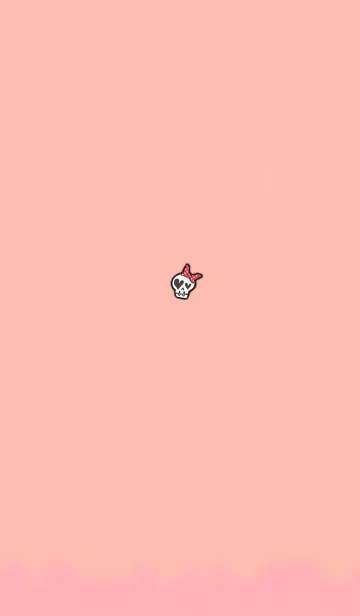 [LINE着せ替え] Simple Ribbon Skull 1の画像1