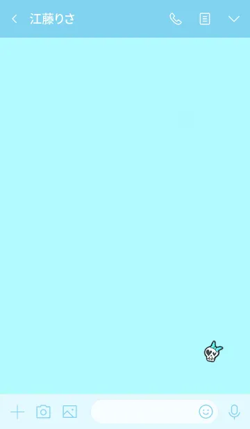 [LINE着せ替え] Simple Ribbon Skull 7の画像3