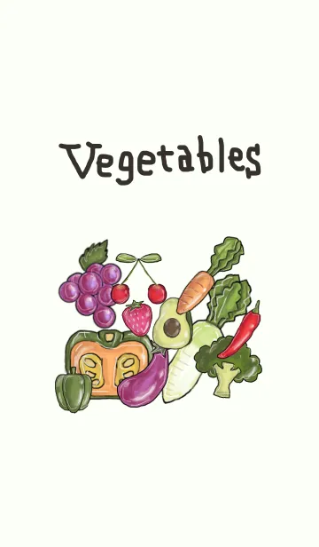[LINE着せ替え] ツヤツヤな野菜の壁紙の画像1