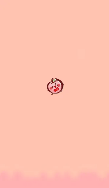 [LINE着せ替え] Simple cheerful appleの画像1