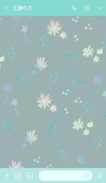 [LINE着せ替え] Melancholic Flowers 3の画像3