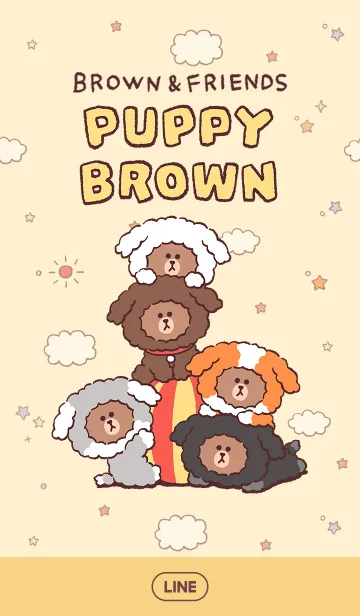 [LINE着せ替え] PUPPY BROWNの画像1
