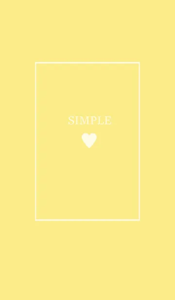 [LINE着せ替え] 大人のシンプルハート =yellow=**の画像1