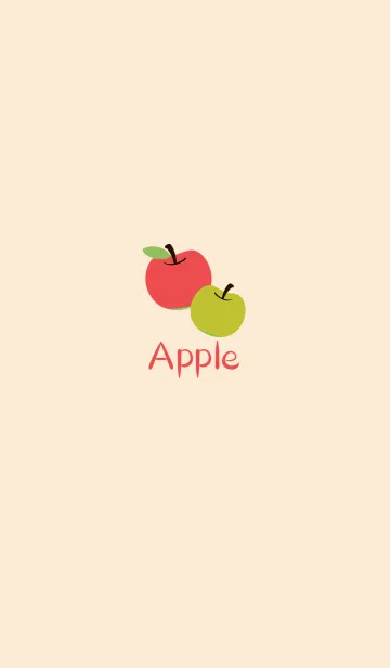 [LINE着せ替え] シンプル・アップルの画像1