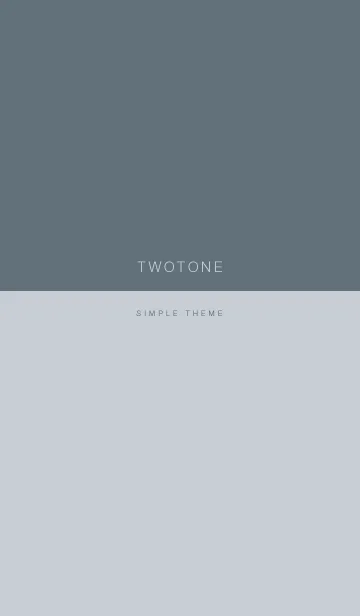 [LINE着せ替え] TWO TONE / Navy Grayの画像1