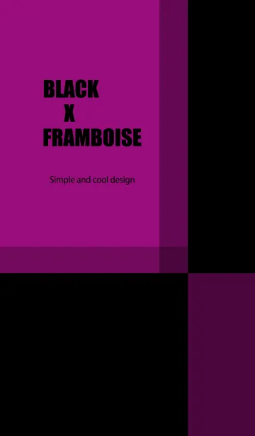 [LINE着せ替え] BLACK X FRAMBOISEの画像1