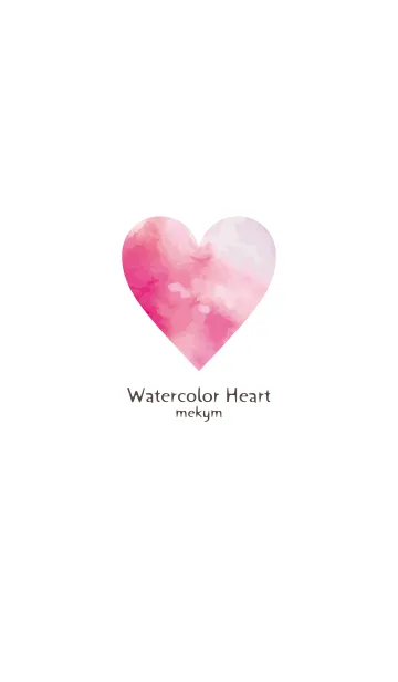 [LINE着せ替え] Watercolor Heart -SIMPLE- 5の画像1