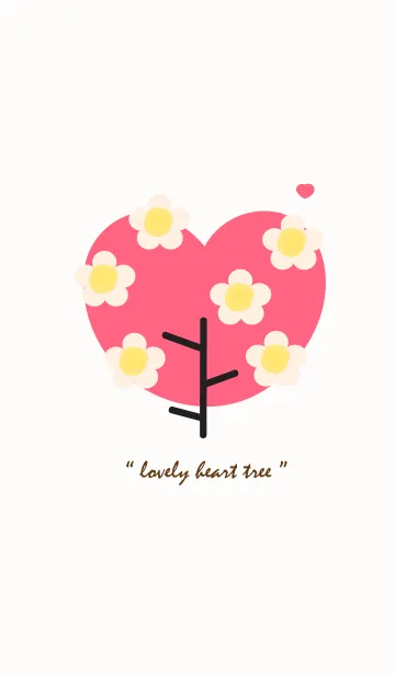 [LINE着せ替え] Lovey heart tree with lovely flower 29の画像1