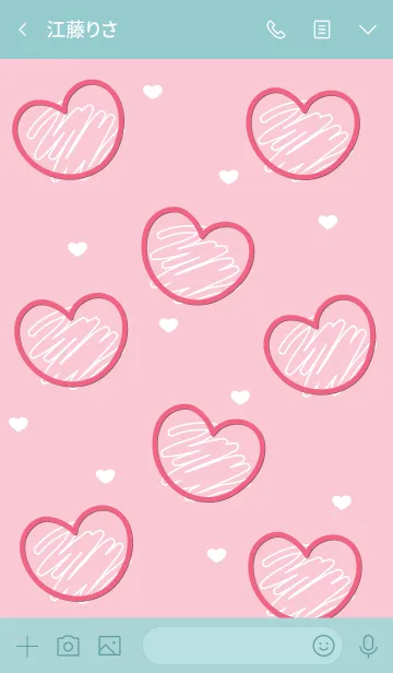 [LINE着せ替え] Sweet mini heart 71の画像3